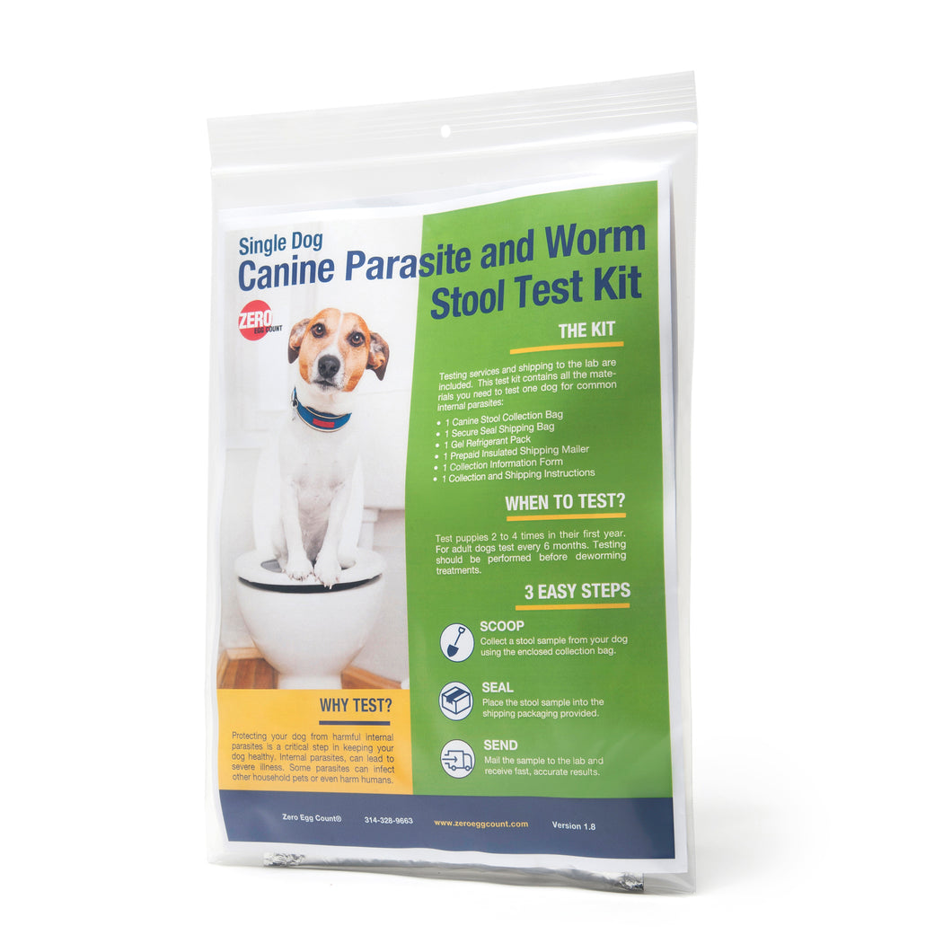 Dog Parasite and Worm Stool Test Kit
