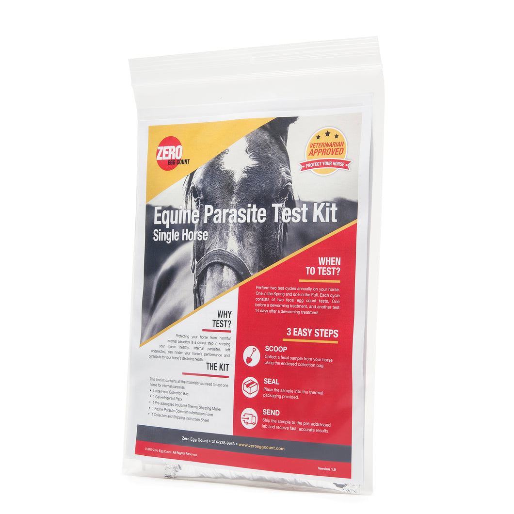 Single Horse Parasite/Worm Test Kit